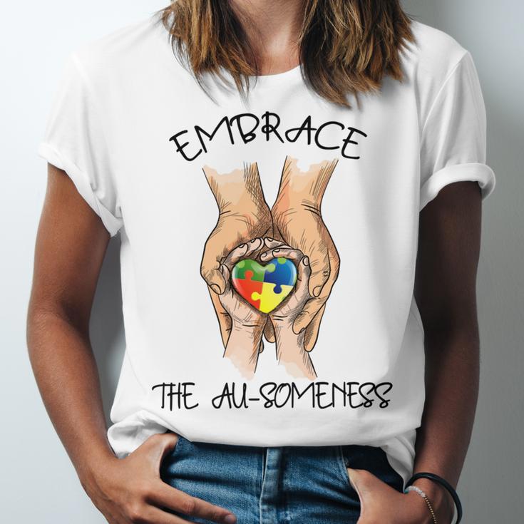 Embrace Ausomeness Unisex Jersey Short Sleeve Crewneck Tshirt