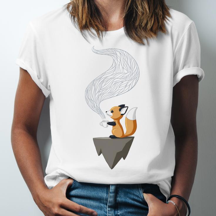 Fox Tea Unisex Jersey Short Sleeve Crewneck Tshirt