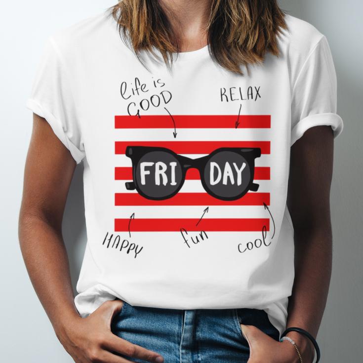 Friday With Slogans Unisex Jersey Short Sleeve Crewneck Tshirt