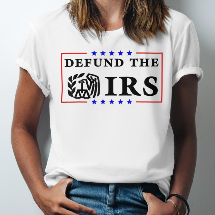 Funny Humor Irs Defund The Irs Unisex Jersey Short Sleeve Crewneck Tshirt