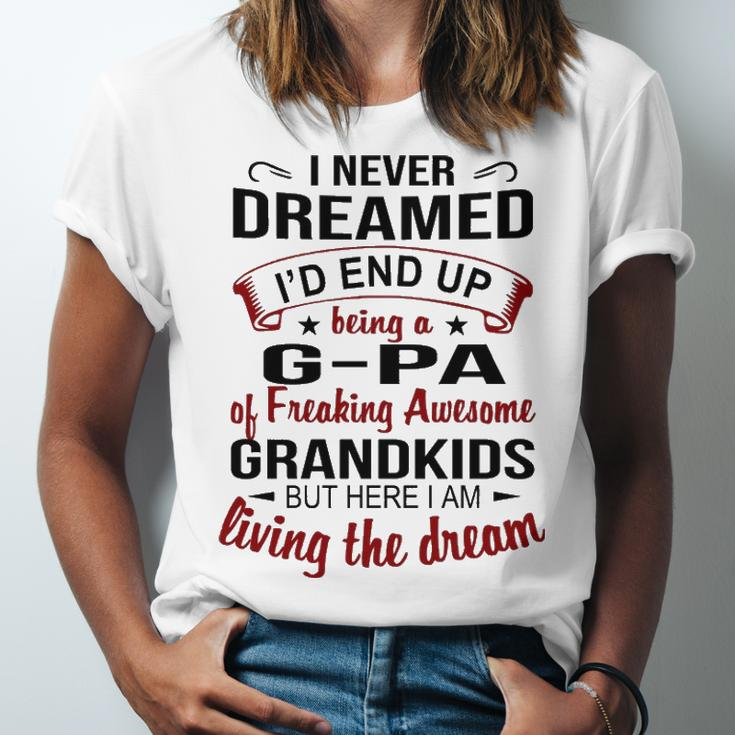 G Pa Grandpa Gift G Pa Of Freaking Awesome Grandkids Unisex Jersey Short Sleeve Crewneck Tshirt