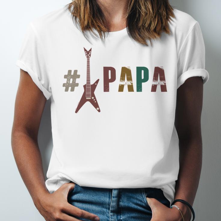 Guitar Papa Unisex Jersey Short Sleeve Crewneck Tshirt