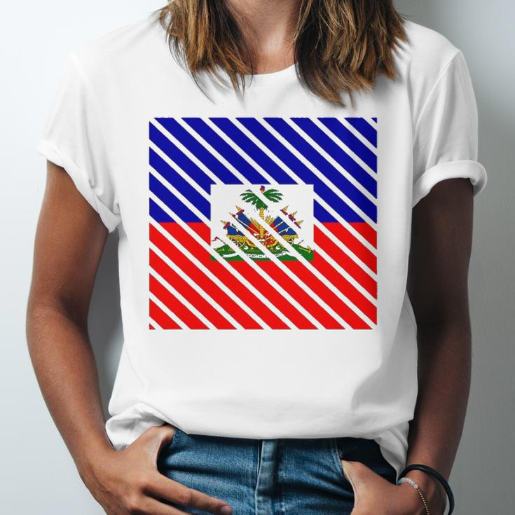 Haitian Flag Pride Haiti Vacation Jersey T-Shirt