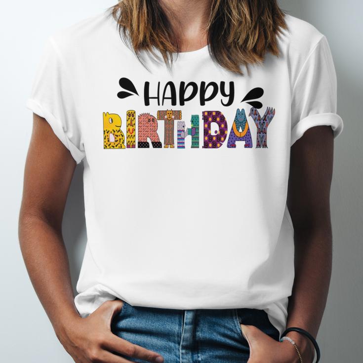 Happy Birthday V2 Unisex Jersey Short Sleeve Crewneck Tshirt