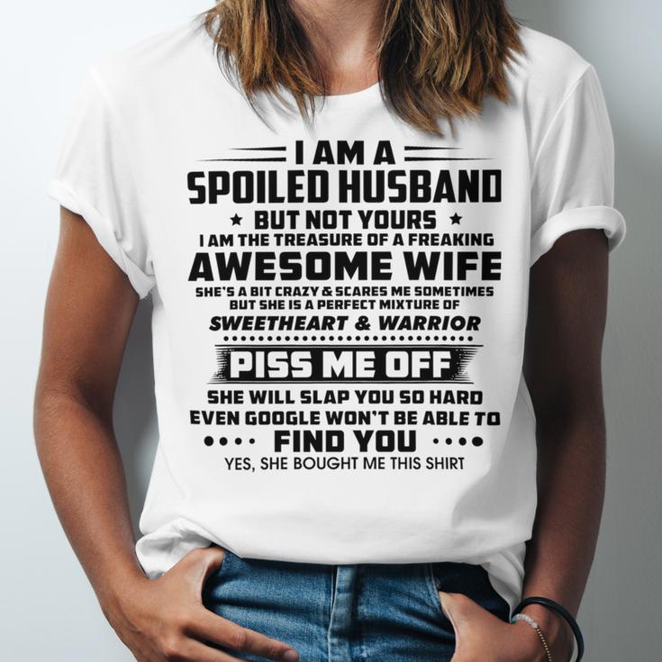 I Am A Spoiled Husband But Not Yours V2 Unisex Jersey Short Sleeve Crewneck Tshirt