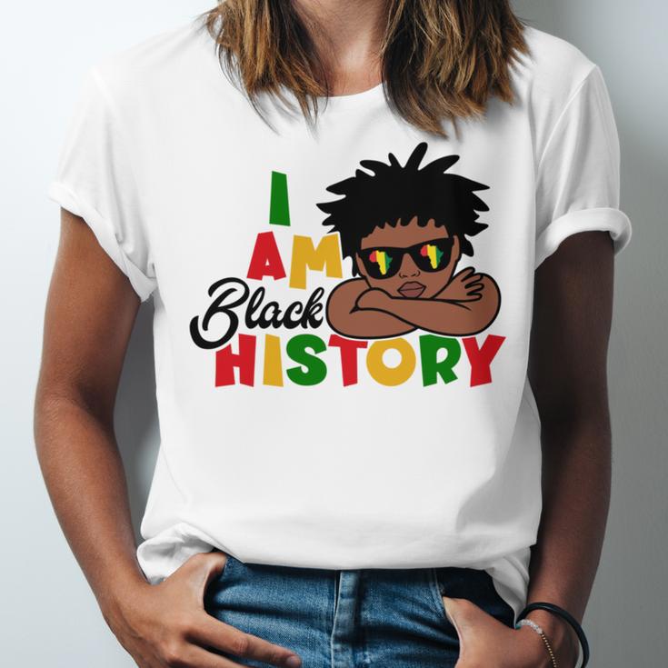 I Am Black History For Kids Boys Black History Month Unisex Jersey Short Sleeve Crewneck Tshirt