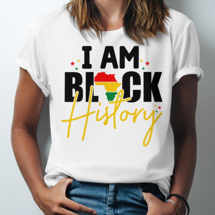 I Am Black History V2 Unisex Jersey Short Sleeve Crewneck Tshirt