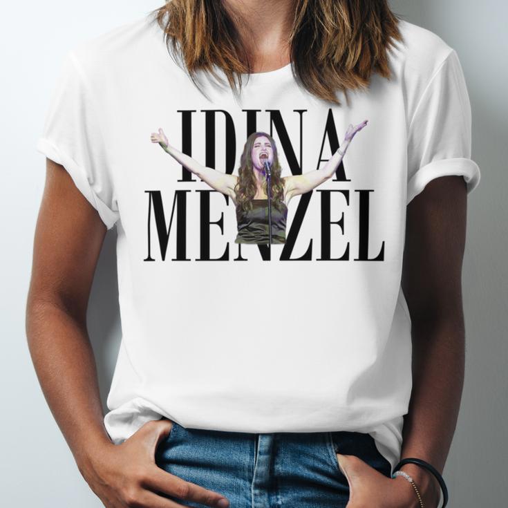 Idina Menzel Unisex Jersey Short Sleeve Crewneck Tshirt