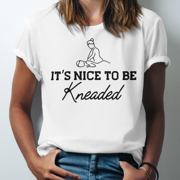 Massage Therapy - Its Nice To Be Kneaded B Unisex Jersey Short Sleeve Crewneck Tshirt