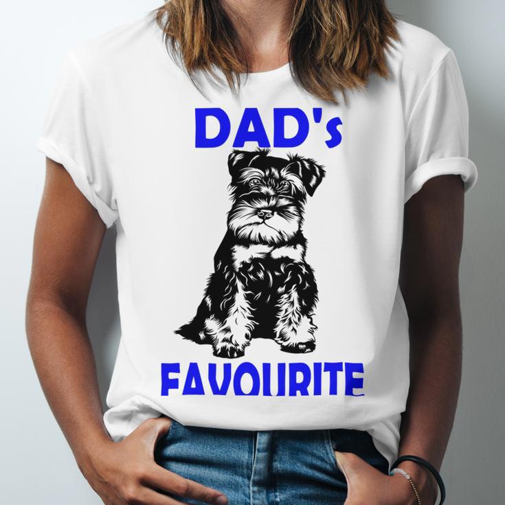 Miniature Schnauzer At Home Dads Favourite Multi Tasking Dog Unisex Jersey Short Sleeve Crewneck Tshirt