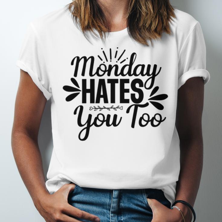 Monday Hates You Too 87 Trending Shirt Unisex Jersey Short Sleeve Crewneck Tshirt