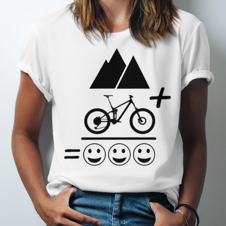 Mountain Biking Funny - Mountain Bike Happiness 194 Shirt Unisex Jersey Short Sleeve Crewneck Tshirt