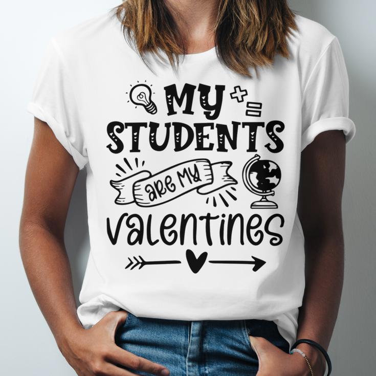 My Students Are My Valentine 142 Trending Shirt Unisex Jersey Short Sleeve Crewneck Tshirt