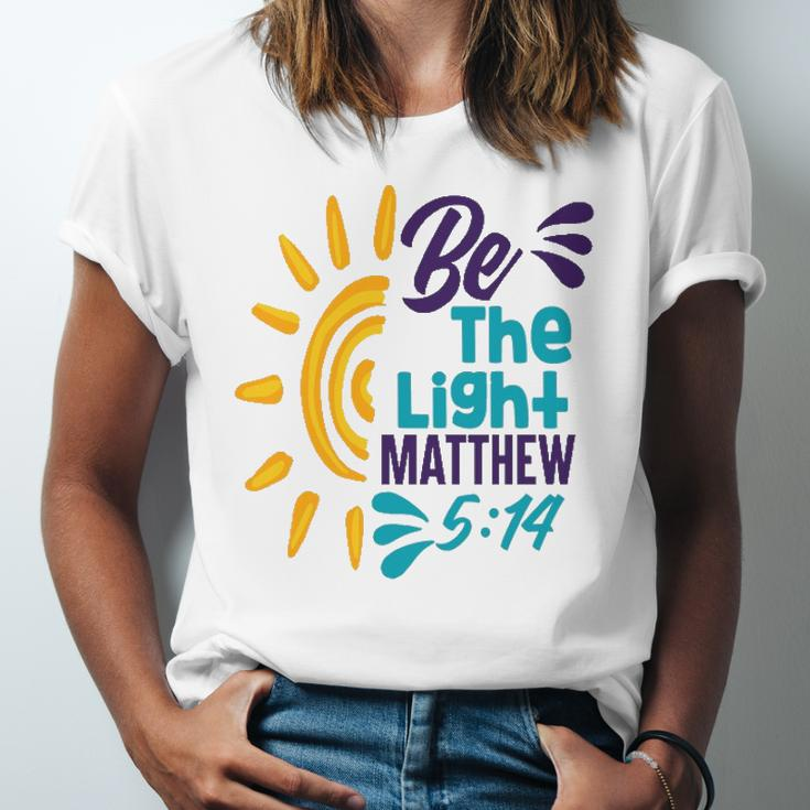 Be A Nice Human Be The Light Matthew 5 14 Christian Jersey T-Shirt