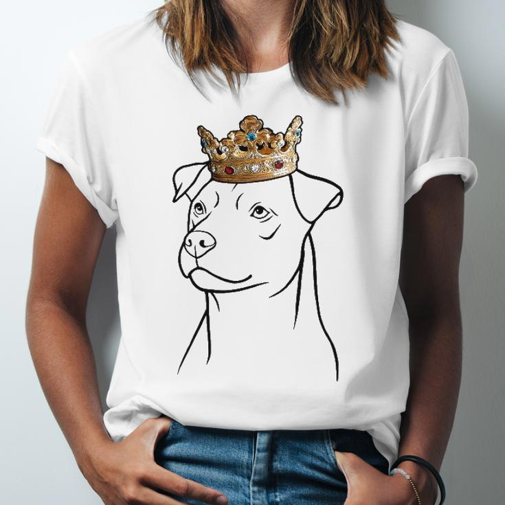 Patterdale Terrier Dog Wearing Crown Jersey T-Shirt