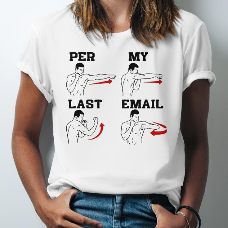 As Per My Last Email Coworker Humor Costumed Jersey T-Shirt