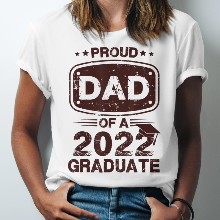 Proud Dad Of A Class Of 2022 Graduate Senior Graduation Best Jersey T-Shirt