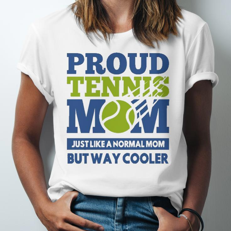 Proud Tennis Mom Tennis Player For Mothers Jersey T-Shirt