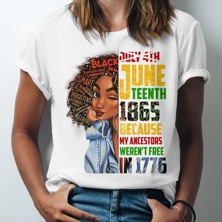 Remembering My Ancestors Junenth Black Freedom 1865 Jersey T-Shirt