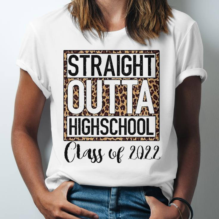 Straight Outta High School Class Of 2022 Graduation Boy Girl Jersey T-Shirt