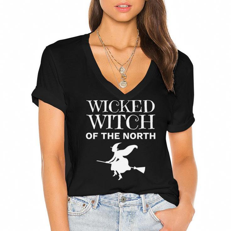 Wicked Witch Of The North Matching Bff Women's Jersey Short Sleeve Deep V-Neck Tshirt