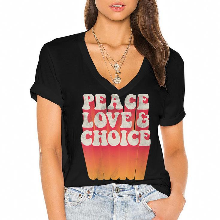Womens Womens Rights Pro Choice Feminist Fashion   Women's Jersey Short Sleeve Deep V-Neck Tshirt