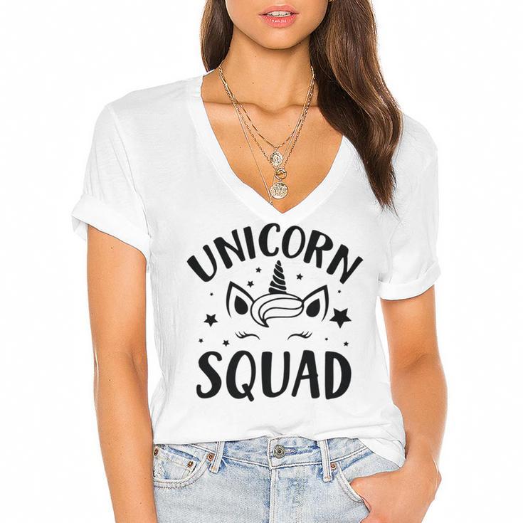 Unicorn Squad  23 Trending Shirt Women's Jersey Short Sleeve Deep V-Neck Tshirt