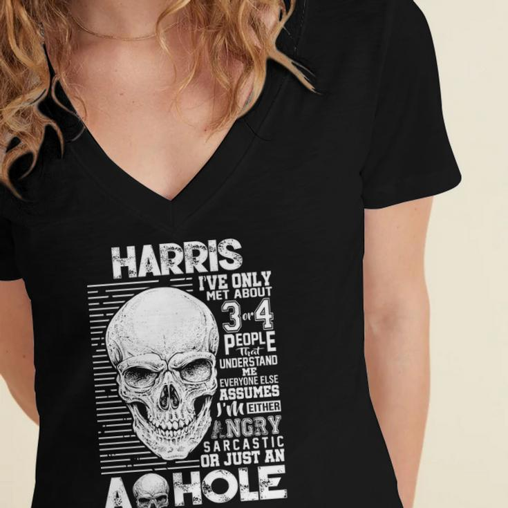 Harris Name Gift Harris Ive Only Met About 3 Or 4 People Women's Jersey Short Sleeve Deep V-Neck Tshirt