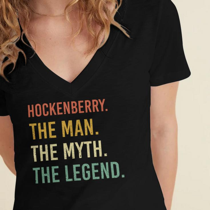 Hockenberry Name Shirt Hockenberry Family Name V4 Women's Jersey Short Sleeve Deep V-Neck Tshirt