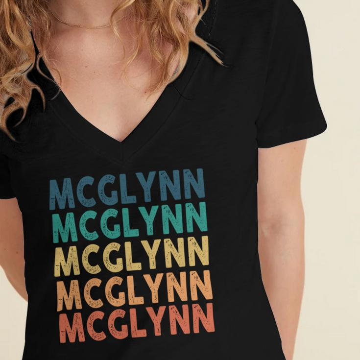 Mcglynn Name Shirt Mcglynn Family Name V2 Women's Jersey Short Sleeve Deep V-Neck Tshirt