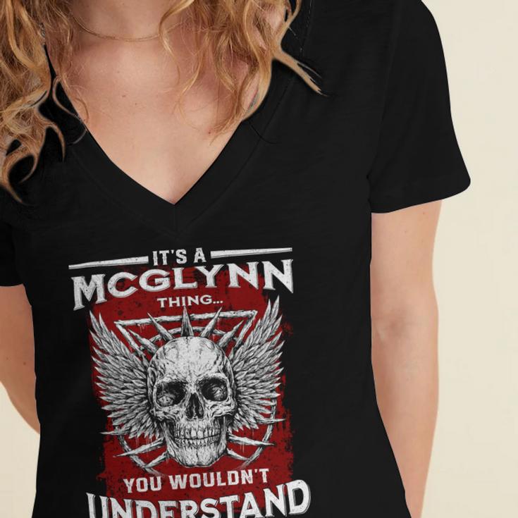 Mcglynn Name Shirt Mcglynn Family Name V4 Women's Jersey Short Sleeve Deep V-Neck Tshirt