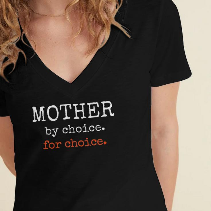 Mother By Choice For Feminist Reproductive Rights Protest Women's Jersey Short Sleeve Deep V-Neck Tshirt