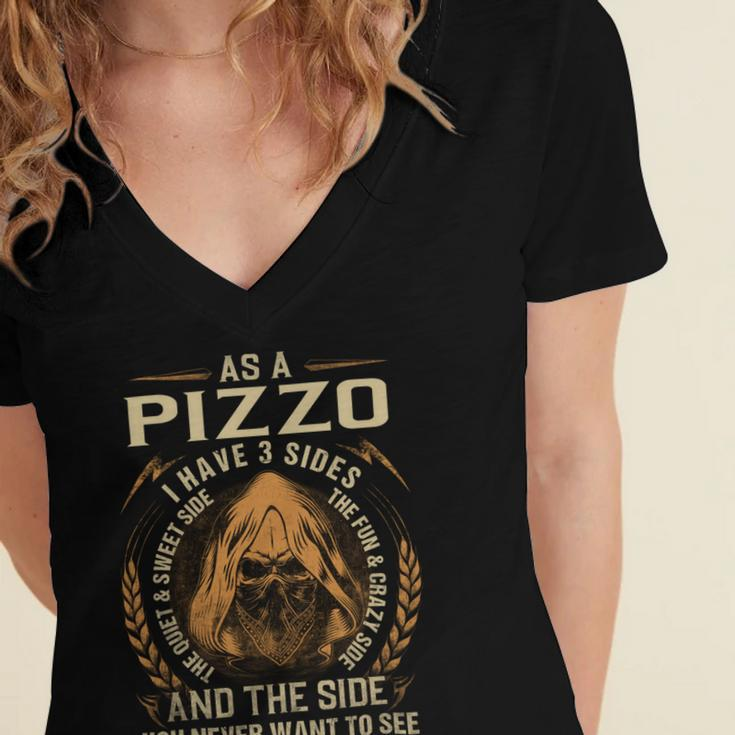 Pizzo Name Shirt Pizzo Family Name V3 Women's Jersey Short Sleeve Deep V-Neck Tshirt