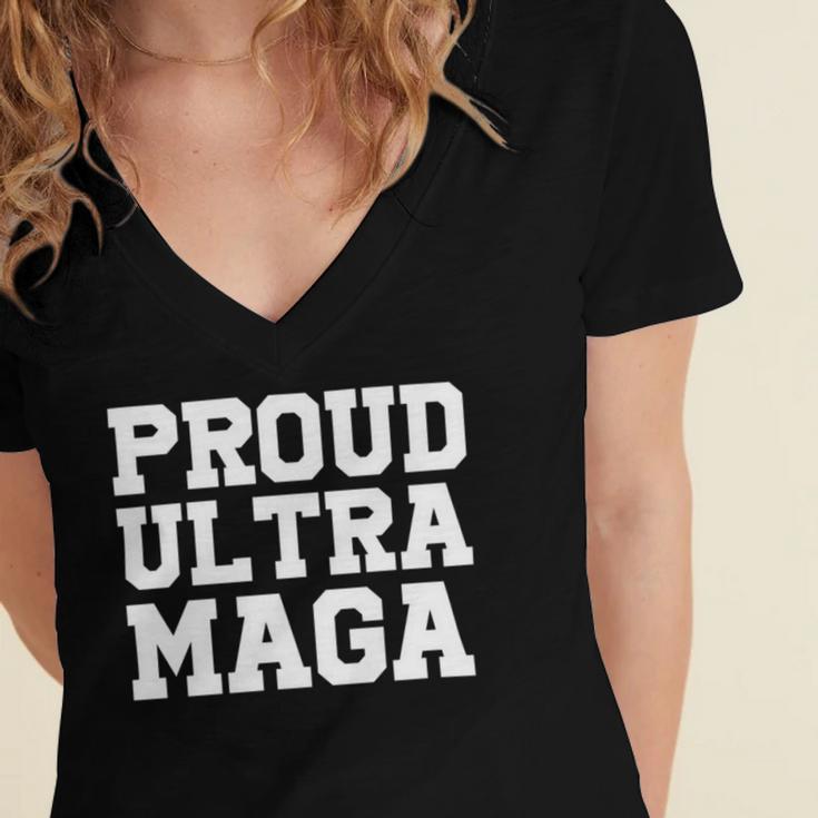 Proud Ultra Maga V3 Women's Jersey Short Sleeve Deep V-Neck Tshirt