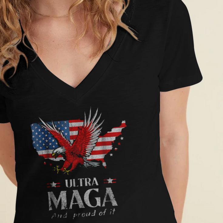 Ultra Maga And Proud Of It A Ultra Maga And Proud Of It V11 Women's Jersey Short Sleeve Deep V-Neck Tshirt