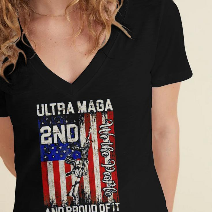 Ultra Maga And Proud Of It A Ultra Maga And Proud Of It V14 Women's Jersey Short Sleeve Deep V-Neck Tshirt