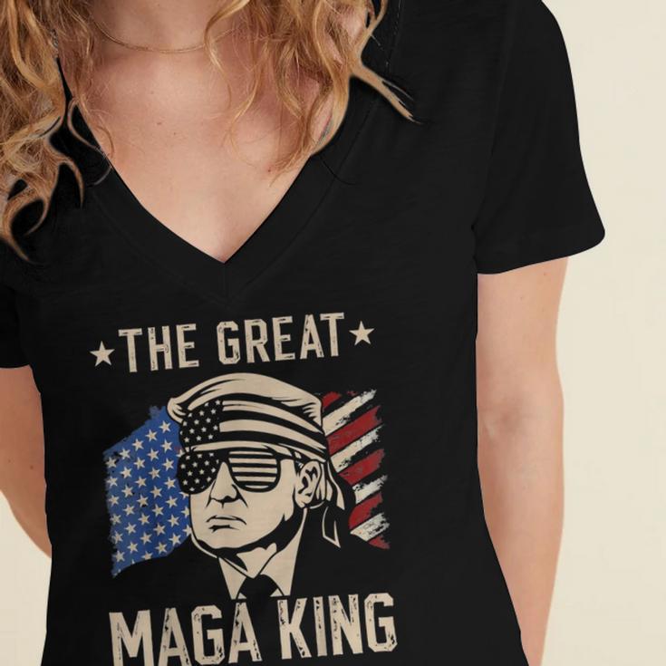 Ultra Maga And Proud Of It A Ultra Maga And Proud Of It V9 Women's Jersey Short Sleeve Deep V-Neck Tshirt