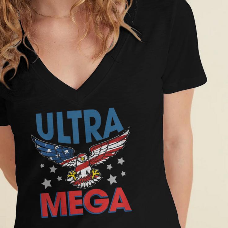 Ultra Maga V16 Women's Jersey Short Sleeve Deep V-Neck Tshirt