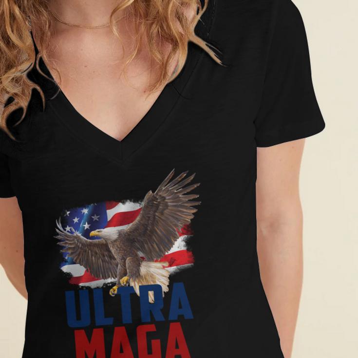 Ultra Maga V20 Women's Jersey Short Sleeve Deep V-Neck Tshirt