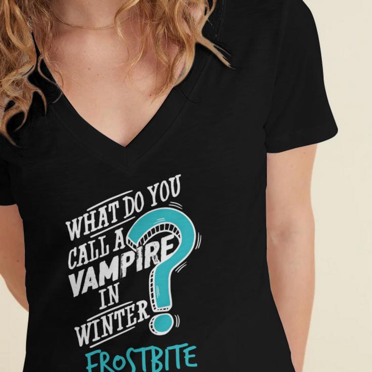 Vampire In Winter Frostbite 92 Trending Shirt Women's Jersey Short Sleeve Deep V-Neck Tshirt