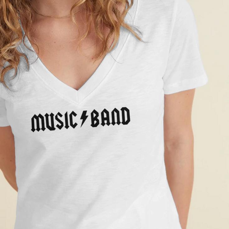 Music Band – Buscemi How Do You Do Fellow Kids Women's Jersey Short Sleeve Deep V-Neck Tshirt