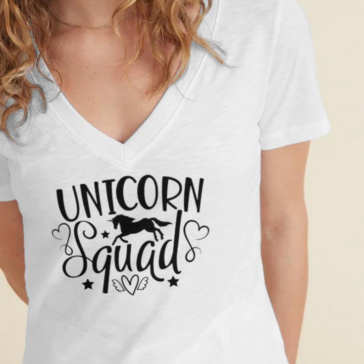 Unicorn Squad 21 Trending Shirt Women's Jersey Short Sleeve Deep V-Neck Tshirt