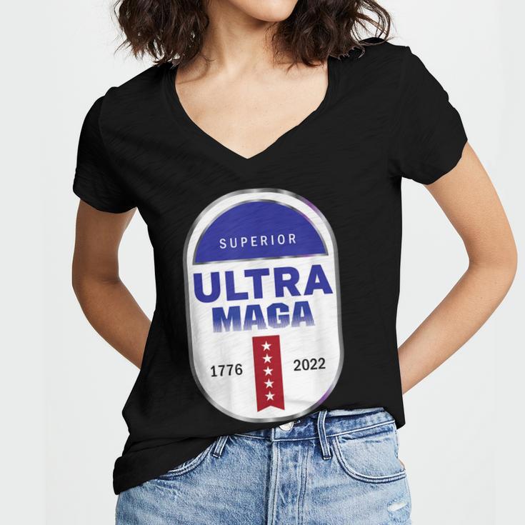 Ultra Maga V21 Women's Jersey Short Sleeve Deep V-Neck Tshirt