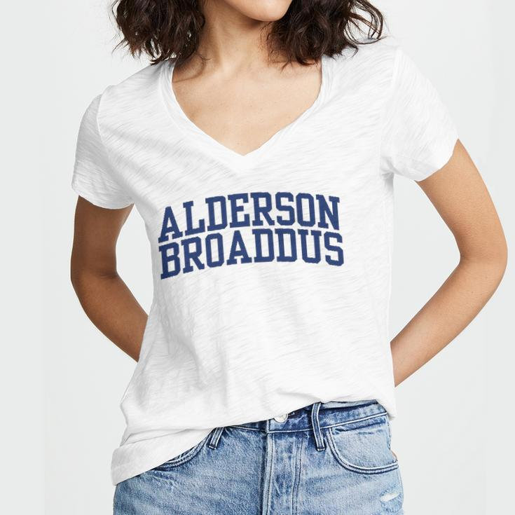 Alderson Broaddus University Oc0235 Gift Women's Jersey Short Sleeve Deep V-Neck Tshirt