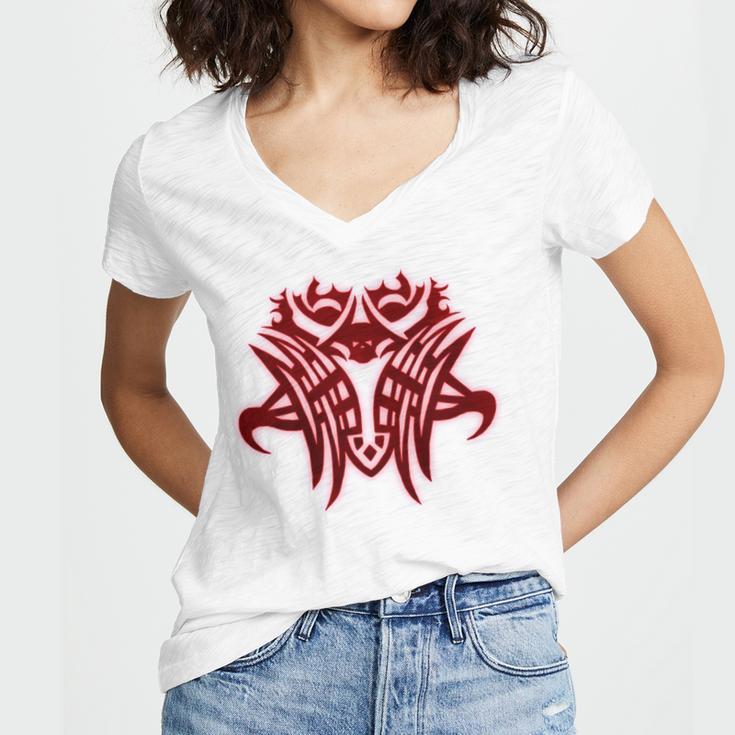 Emet Selch Glyph Women's Jersey Short Sleeve Deep V-Neck Tshirt