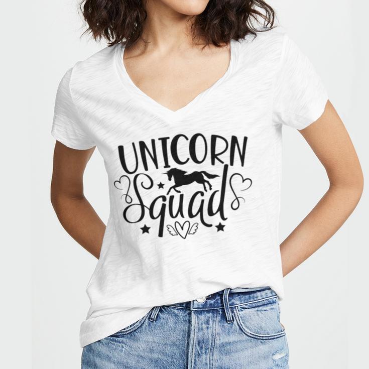 Unicorn Squad 21 Trending Shirt Women's Jersey Short Sleeve Deep V-Neck Tshirt