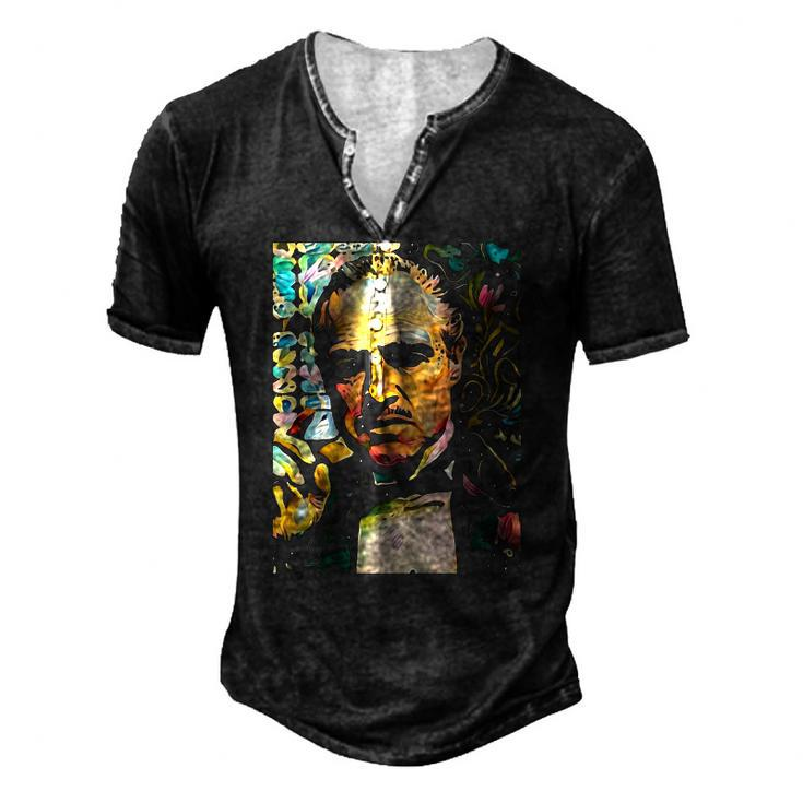 Abstract Of Godfather Classic Men's Henley T-Shirt