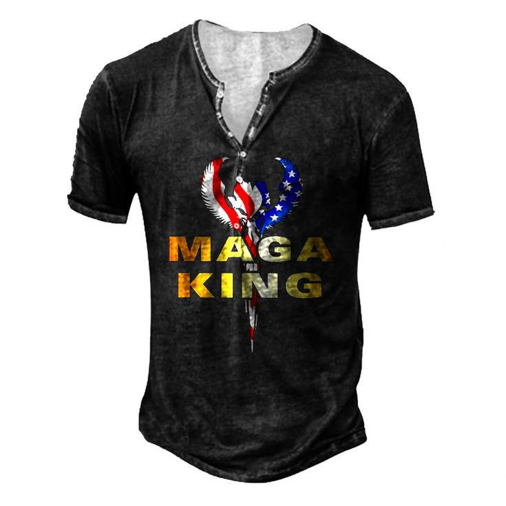 American Eagle Badge Maga King Men's Henley T-Shirt