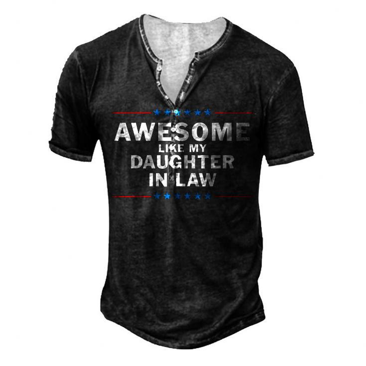 Awesome Like My Daughter In Law V2 Men's Henley T-Shirt
