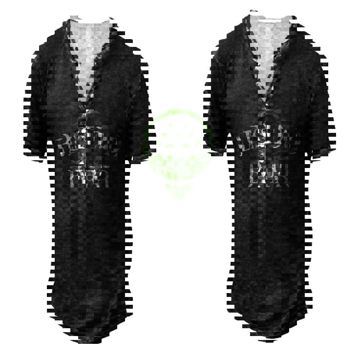 Best Dad By Par Fathers Day Golf Lover Papa Golfer Men's Henley T-Shirt